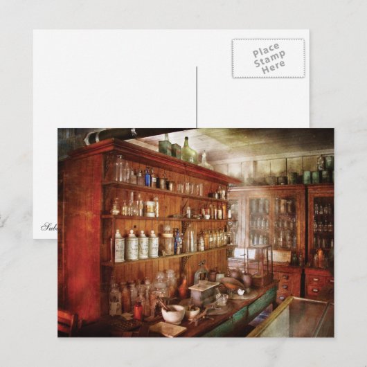 薬剤師 – 舞台裏 ポストカード (正面/裏面)