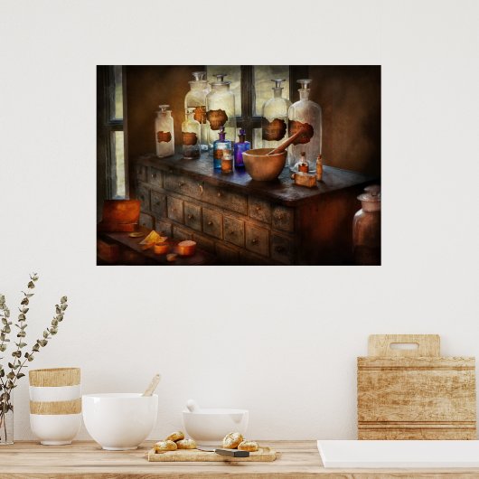 薬剤師 – 薬用器具 ポスター (キッチン)