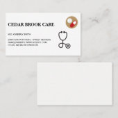 薬剤師 | 薬用錠剤 | 医師 名刺 (正面/裏面)