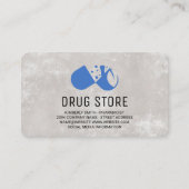 薬剤師 | 薬 | 健康 名刺 (正面)