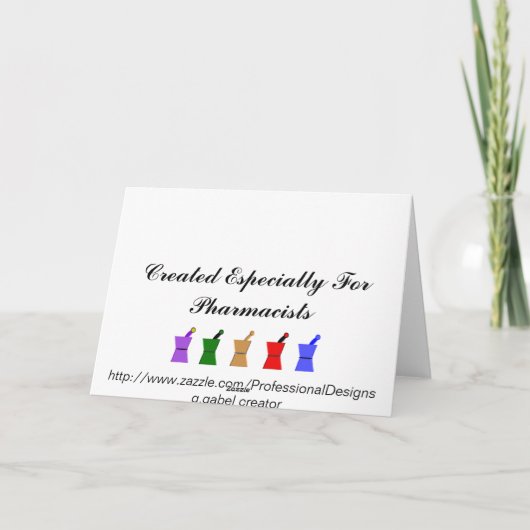 薬剤師「親愛SANTA」クリスマスをテーマにしたギフト シーズンカード (裏面)