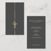 薬剤師-金ゴールド·ボウル·オブ·ハイジア 名刺 (正面/裏面)