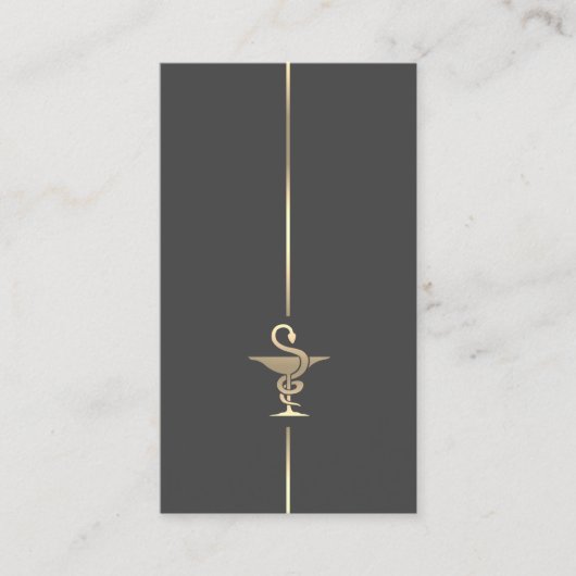 薬剤師-金ゴールド·ボウル·オブ·ハイジア 名刺 (正面)