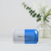 薬剤師 – 青い薬剤薬局 名刺 (スタンド正面)