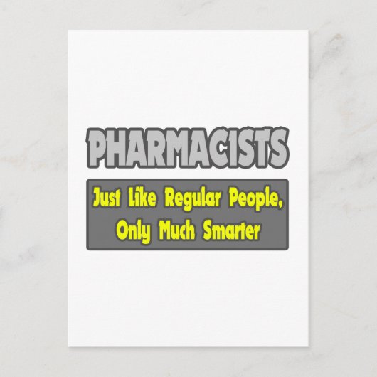 薬剤師…頭が切れる. ポストカード (正面)