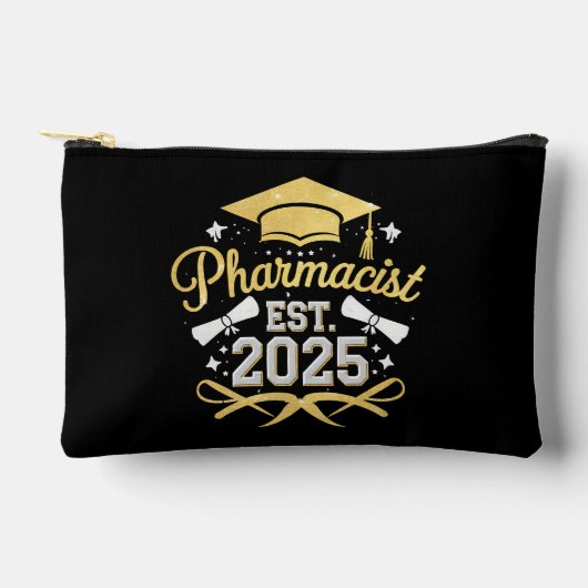 薬剤師 2025年 薬学部 卒業 アクセサリーポーチ (正面)