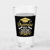 薬剤師 2025年 薬学部 卒業 タンブラーグラス (正面)