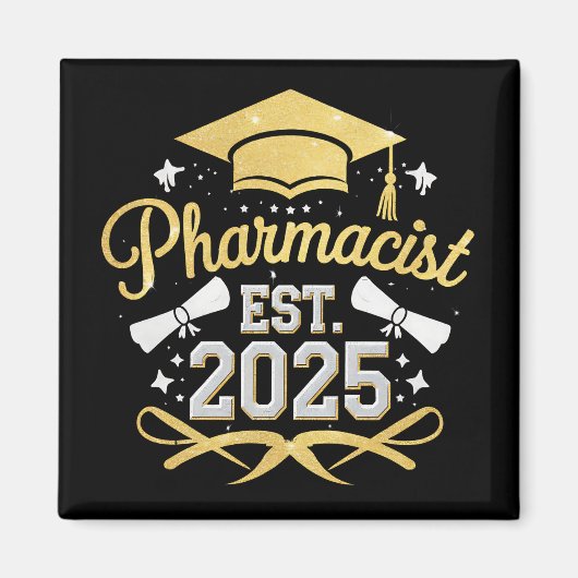 薬剤師 2025年 薬学部 卒業 マグネット (正面)