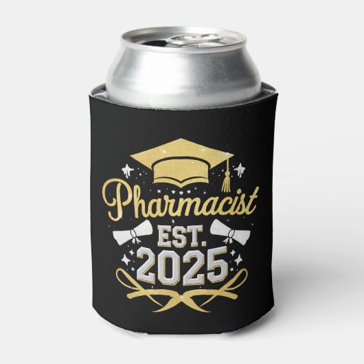 薬剤師 2025年 薬学部 卒業 缶クーラー (缶正面)
