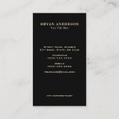 薬剤師 – Bowl of Hygeia Symbol フェイク Gold Foil 名刺 (裏面)