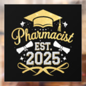 薬剤師 Est 2025 薬学部卒業 ウィンドウサイン (シート2)