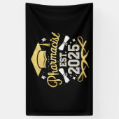 薬剤師 Est 2025 薬学部卒業 横断幕 (縦)