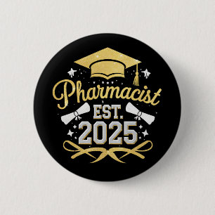 薬剤師 Est 2025 薬学部卒業 缶バッジ