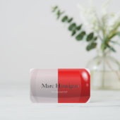 薬剤師 – red pill pharmacy 名刺 (スタンド正面)