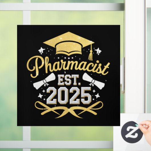薬剤師Est 2025薬局卒業 ウィンドウサイン (ホーム)
