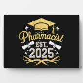 薬剤師Est 2025薬局卒業 フォトプラーク (正面)