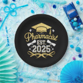 薬剤師Est 2025薬局卒業 ペーパープレート (パーティー)