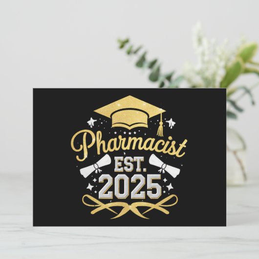 薬剤師Est 2025薬局卒業 招待状 (スタンド正面)