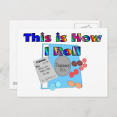 薬剤師HOWグラフィッ転がクユニークス ポストカード (正面/裏面)