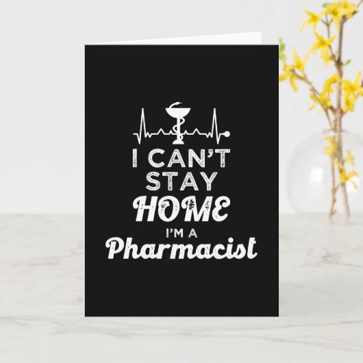 薬剤師I家に滞在できない薬局技師 カード (黄色い花)