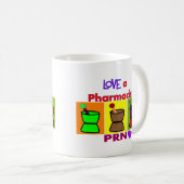 薬剤師PRNのTシャツ及びギフトを愛して下さい コーヒーマグカップ (正面右)