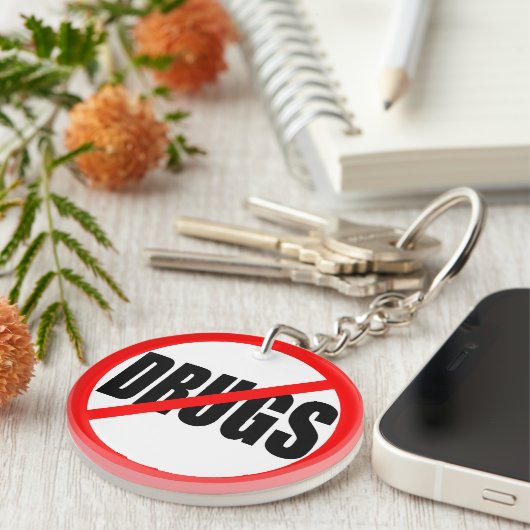 "薬剤無し" キーホルダー (正面右)