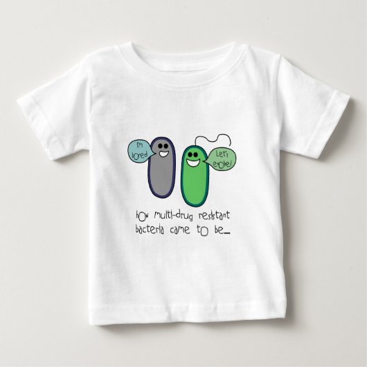 薬剤耐性 ベビーTシャツ (正面)