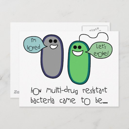 薬剤耐性 ポストカード (正面/裏面)