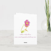 薬効があるハーブのEchinaceaのケシのニンニクNotecard カード (裏面)