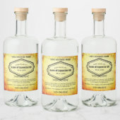 薬効エッセンシャル油薬用ラベル リキュールボトルラベル (ボトル)