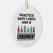 薬味を使って安全な昼食を取る セラミックオーナメント (右)