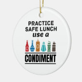 薬味を使って安全な昼食を取る セラミックオーナメント (左)