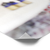 薬品店で顧客と話している薬剤師 ポスター (角)