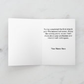 薬品用ホワイトコートおめでとうカード カード (内部)