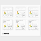 薬品用ミント注入はちみつラベル スクエアシール (シート)