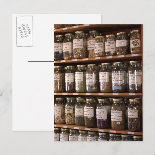 薬壷の棚 ポストカード (正面/裏面)