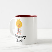薬学のひよこのマグ ツートーンマグカップ (正面左)