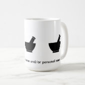 薬学のコーヒータンブラーを混合している薬剤師 コーヒーマグカップ (正面右)