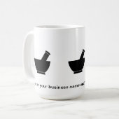 薬学のコーヒータンブラーを混合している薬剤師 コーヒーマグカップ (正面左)