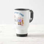 薬学の技術のギフトのデザイン棒人間たちの トラベルマグ (正面右)