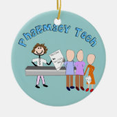 薬学の技術の規定のクリスマスのオーナメント セラミックオーナメント (正面)