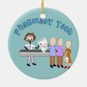 薬学の技術の規定のクリスマスのオーナメント セラミックオーナメント (裏面)