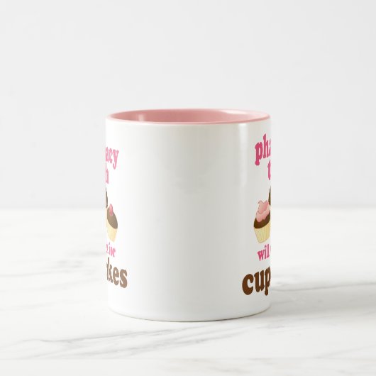 薬学の技術の(おもしろいな)ギフト ツートーンマグカップ (中央)