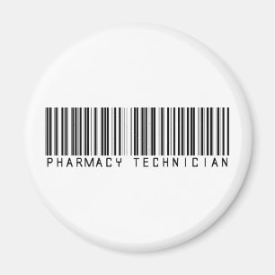 薬学の技術者のバーコード マグネット