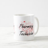 薬学の技術者のビュートとの芸術的な仕事デザイン コーヒーマグカップ (正面右)