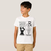 薬学の薬剤師のロゴ Tシャツ (正面フル)