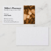 薬学の薬剤師の名刺 名刺 (正面/裏面)