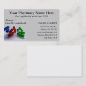 薬学の薬剤師の薬物のリストの名刺 名刺 (正面/裏面)