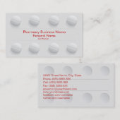 薬学の薬剤師ビジネスドラッグストア 名刺 (正面/裏面)