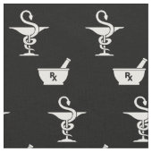 薬学の黒の記号 ファブリック (クローズアップ)